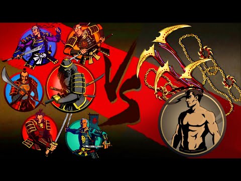 Shadow Fight 2 Kusarigama vs Shogun and Bodyguards