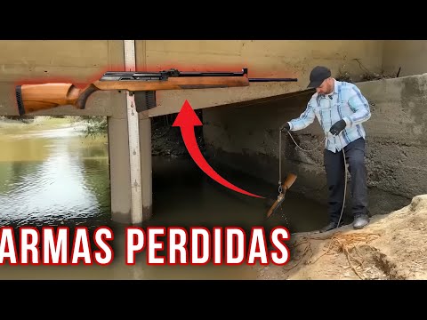 Pesca Magnética em busca de Armas Perdidas - chocante oque estava no fundo do rio