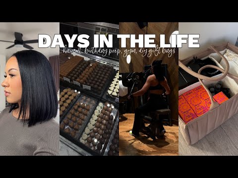 vlog: cut my hair (again), birthday prep, workout with me, making gift bags