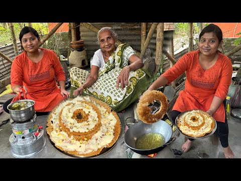 ঠাকুমার রান্নাঘরে আজ রাজস্থানের বিখ্যাত ঘেভর বানালো হলো।Ghevar Recipe। Sweets Recipe