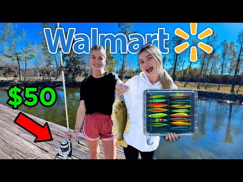 $10 vs $50 WALMART BUDGET FISHING CHALLENGE! WINNER TAKES ALL!