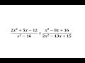 Rational Expressions and Factoring Concepts