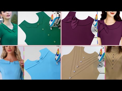 Beginner-Friendly! 4 Collar Neck Designs You Can Cut and Stitch Today