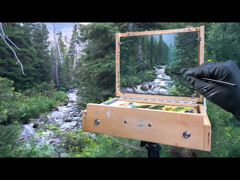 Creekside Painting in the Forest