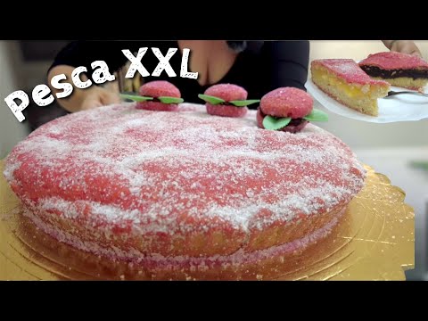 PESCA XXL CROSTATA 2 GUSTI con CREMA PASTICCERA e CREMA AL CIOCCOLATO