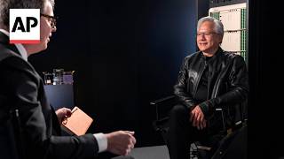 YouTube video thumbnail: Nvidia's Jensen Huang Discusses AI Policy, Manufacturing and Trump Relationship