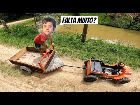 FIZEMOS A PRIMEIRA VIAGEM DE MINI JEEP (FOMOS ATÉ O OUTRO SÍTIO).