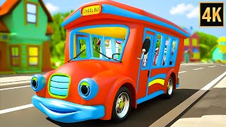 Wheels on the Bus - Vehicle Rhymes & Kids Songs