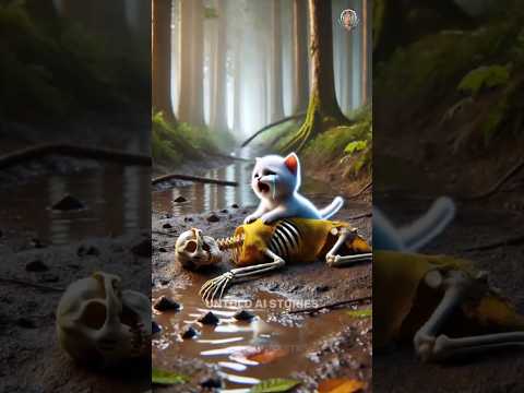 See How Kitten Lost His Mother 😢 | #duckling #duckadventures #viralshorts