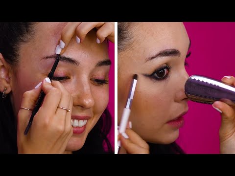 No Mirror Makeup Challenge! | Makeup Hacks by Blusher