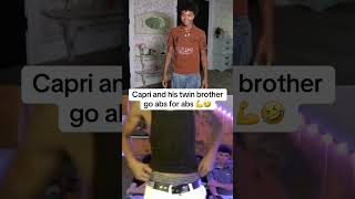 Capri Goes ABS for ABS with His Twin Brother💪🏾
