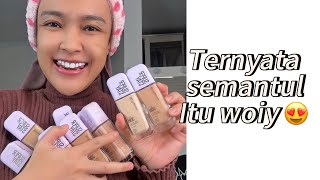 Swatch 9 foundation super stay dari maybelline