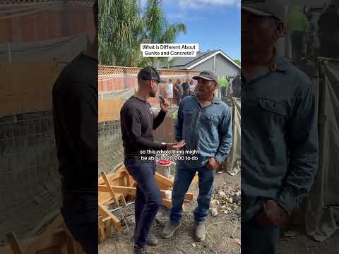What’s The Difference Between Gunite and Concrete? #Shorts