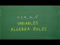 Introduction to Variables in Algebra