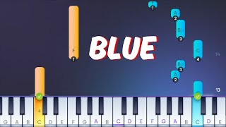 yung kai - blue - Easy Piano Tutorial (from the STRIKEY app)