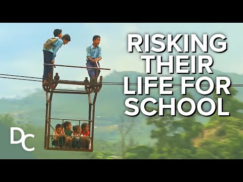 It Takes Them 4 days and 104 km To Get To School In Nepal | The Most Dangerous Ways To School | DC