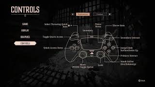 Gothic 1: Remake - Playstation 5 Demo Default Settings: Game, Display, Graphics, Dualsense Controls