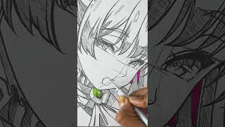 宝鐘マリン Face drawing ! #宝鐘マリン #hololive #メイキング