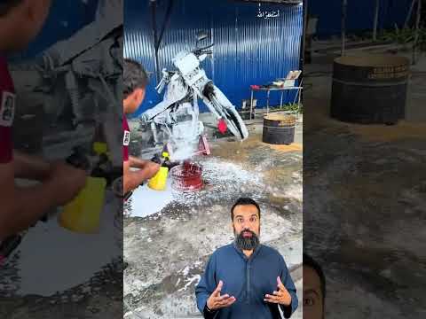 Unique Bike Wash Idea For My Millionaires #AZADCHAIWALA #business #ideas #trending