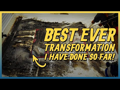 Basement Coal Room Rug Is Black With Dirt | Satisfying ASMR Video