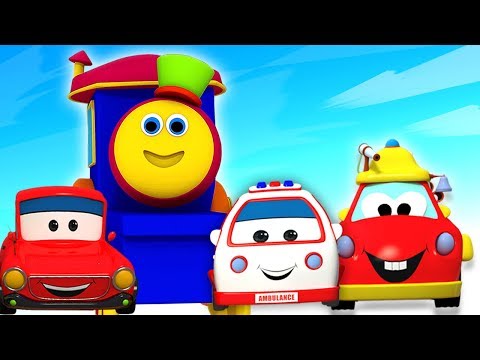 Bob o trem | aventura com transportes | Meios de Transporte | rima de berçário | Transport Adventure
