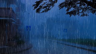 Som de Chuva para Dormir Profundamente - Barulho de Chuva Pesada, Vento e Trovão à Noite #59 ASMR