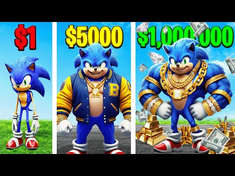 $1 to $1,000,000 SONIC In GTA 5