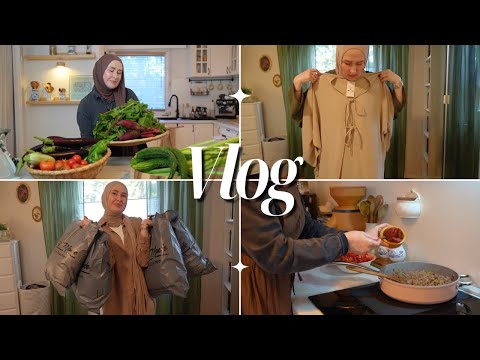 Hijab Kleidung Shopping Haul & ich Koche was der Garten her gibt | VLOG