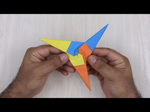 How to Make a Paper Ninja Star Easy - Origami Ninja Star Making ideas