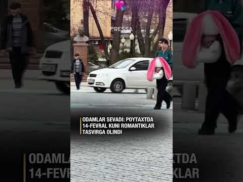 Poytaxt ko‘chalarida 14-fevral kuni romantik kayfiyat hukm surdi