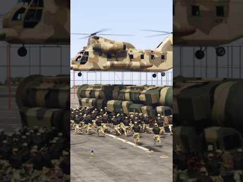 Ukrainean Cargo Helicopter Carry Missile System Heavy Entery In Russian Base Soldiers In Action Gta5