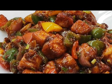 Easy Chilli Paneer Recipe | Chilli paneer dry recipe |How to make Chilli paneer