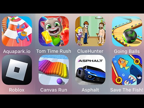 Roblox,Tom Time Rush,Aquapark.io,Asphalt 9,Going Balls,Save The Fish,Clue Hunter,Coin Rush