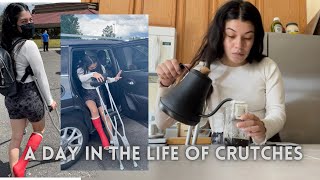 Last day in a cast! A day in the life of crutches | Ep. 4