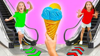 Nastya dan Anak-anak Mempelajari Aturan Keamanan Mal