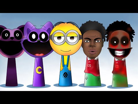 Sprunki OC 16 Minion Dave,Ishowspeed Catnap All Phase Meets Phase 4 (Compilation Sprunki Incredibox)