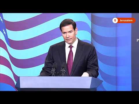 YouTube video thumbnail: Rubio Urges Qatar to Keep Helping Gaza