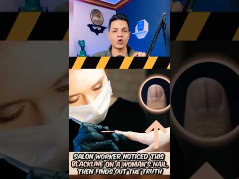وهيا بترسم اظافرها الموظفة لاحظت وجود خط اسود خلاها اتصل بالشرطة فورا#shorts