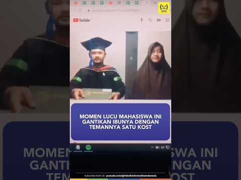 Momen kocak: teman kost gantikan peran inu saat widuda #wisuda #kuliah #kampus #mahasiswa