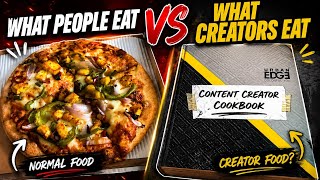 What People Eat Vs. What Content Creators Eat 😂