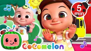 Wheels on the Bus Go Round and Round! 🚌 | CoComelon Nursery Rhymes & Kids Songs | Dance Party