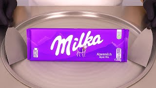 Milka Chocolate Ice Cream Rolls You’ve Never Seen Before! | ASMR
