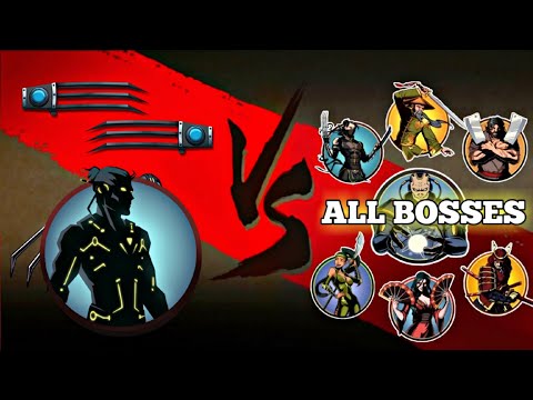 Shadow Fight 2 Special Edition Claws vs All Bosses of Gates of Shadow