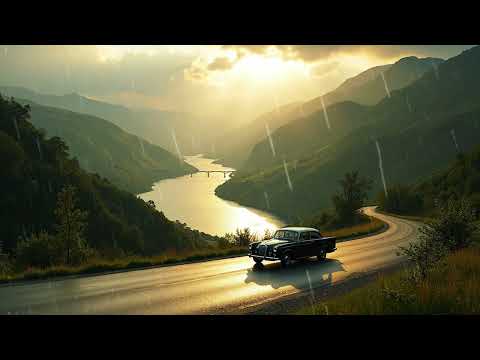 Driving Through Rainy Mountain Roads 🎧 | Piano Sounds in Portuguese Nature