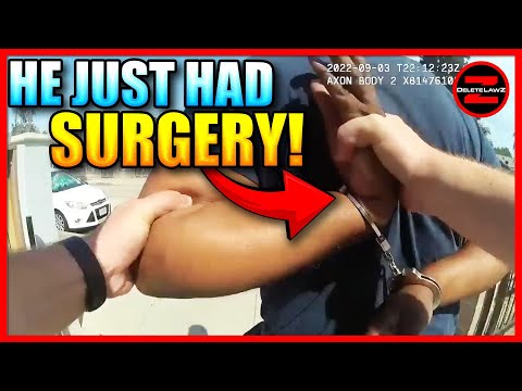 Cops MANHANDLED Man Who Just Got Out Of Surgery