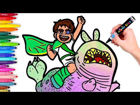 Dibuja y Colorea a ELIO con su amigo GLORDON 🚀💫🛸 Videos para niños