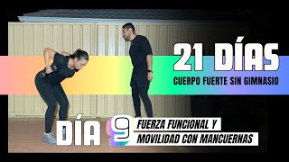 Día 9: Fuerza funcional y movilidad con mancuernas
