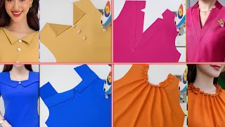 ✅ 4 Very Easy and Unique Kurti Neck Design Cutting and Stitching Techniques for Beginners