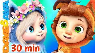 🤪 Row Row Row Your Boat Dave and Ava Nursery Rhymes | Colors Song | Baby Rhymes and Kids Songs 🤪