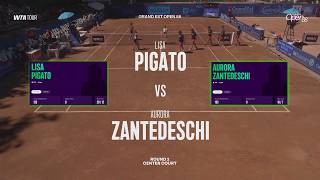 Lisa Pigota (ITA) vs Aurora Zantedeschi (ITA)  -  Game, Set, Match